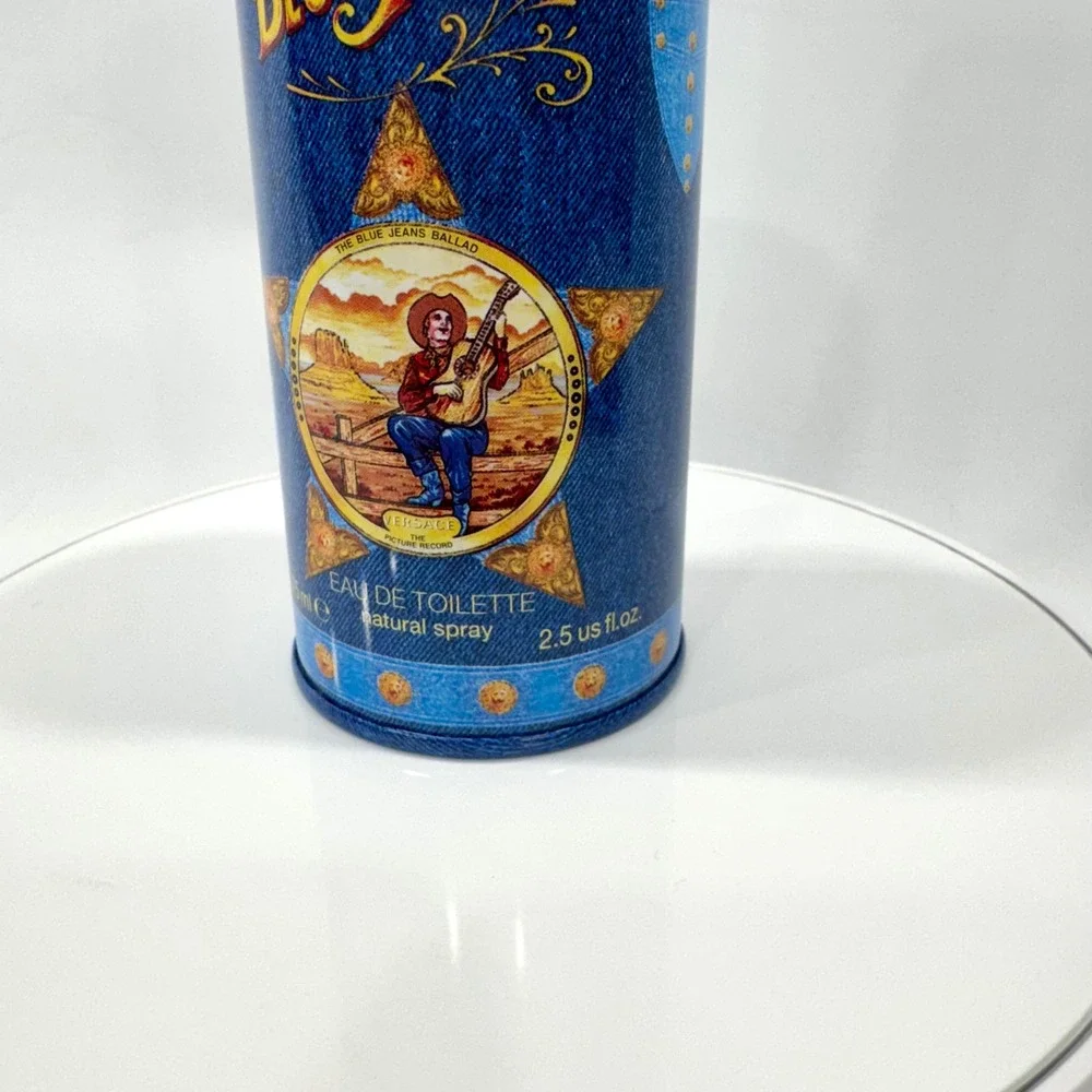 Versace Blue Jeans Man Eau de Toilette 75ml 2.5oz Natural Spray with Tin New
